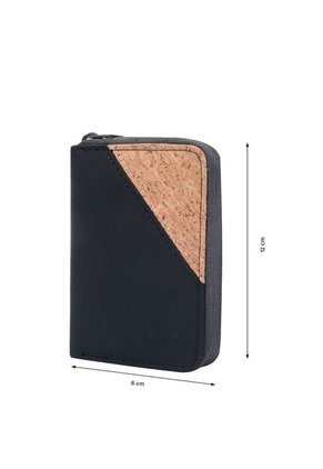 Billetera Cork Negra Pequeña