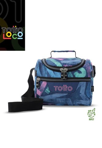 Lonchera Térmica Para Mujer Pizarra Mediano Azul Totto