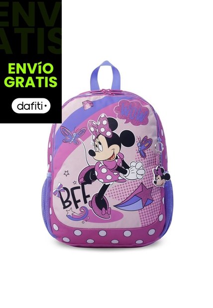 Morral Escolar Para Niña Minnie Point Walt Mediano