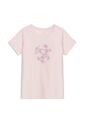 Camiseta Estampada Para Mujer Dusti Manga Corta Rosada de Totto