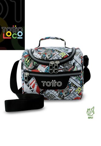 Lonchera Térmica Para Hombre Pizarra Mediano Gris Totto