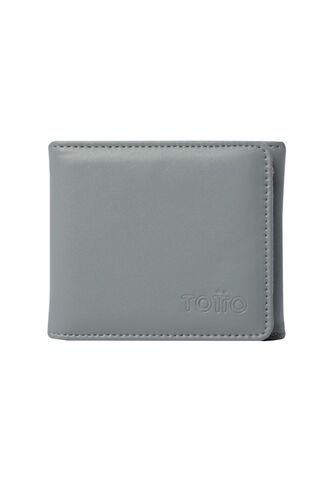 Billetera Ermatto Con RFID Blocker Gris Totto