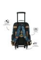 Maleta Para Niño Con Ruedas Jurassic World Territory Grande Azul de Totto