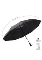 Sombrilla Grande Brella Con Filtro UV Negra de Totto