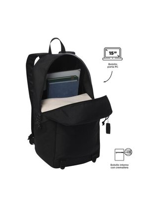 Morral Universitario Rambo Porta PC 15" Negro Unisex