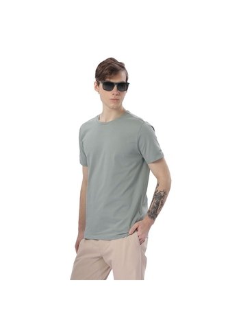 Camisa Para Hombre Unicolor Manne Manga Corta Verde Totto