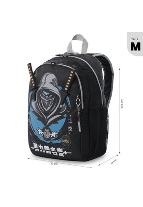 Combo Escolar Morral Hanzo Mediano + Lonchera Y Cartuchera