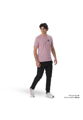 Camiseta Estampada Para Hombre Atena Manga Corta Rosada