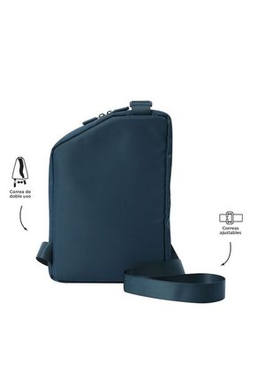 Bolso Para Hombre Ttb Mediano Porta Tablet 10" Azul