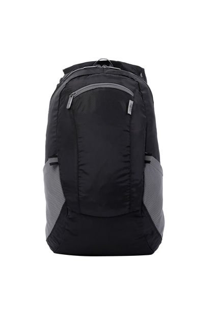 Morral Plegable Troker Negro 19 Litros Con Reflectivos