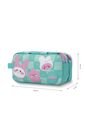 Cartuchera Escolar Grande Para Niña 2 Cuerpos Bunny Pump Azul de Totto