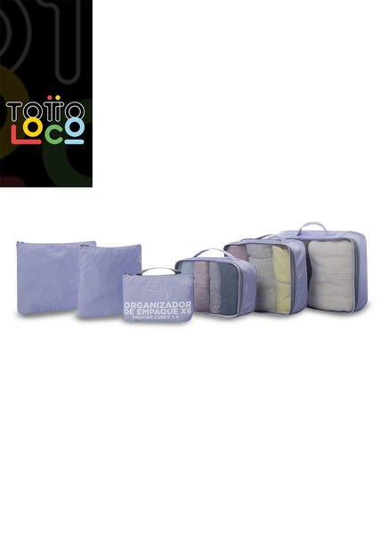 Organizador De Viaje Packing Cube X 6 Morado