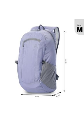 Morral De Viaje Plegable Troker 15 Mediano Morado