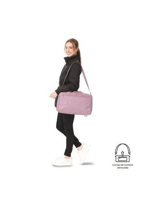 Tula De Viaje 2 En 1 Underseat Mediana Color Rosada