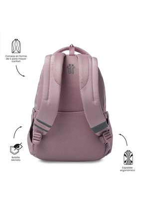 Morral Universitario Misisipi 2.0 Porta PC 14" Rosado Mujer