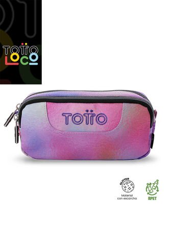 Cartuchera Multiuso Sobre Glitter Pequeña Rosada Mujer Totto