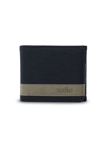 Billetera Hombre Lad Grande Con RFID Blocker Azul Totto