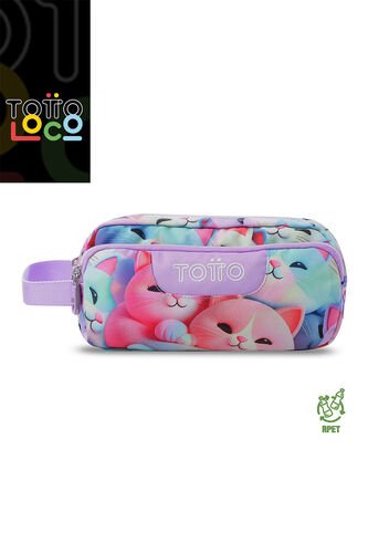 Cartuchera Multiuso Agapec Grande Blanca Mujer Totto