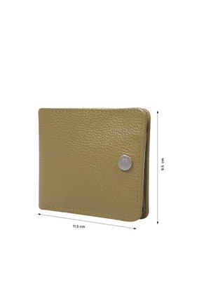 Billetera De Cuero Tooine Amarilla Pequeña