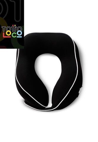 Almohada De Viaje Real Madrid Negra Totto