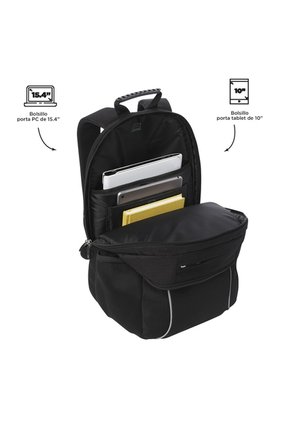 Morral Mochila Para Hombre Porta Pc Negro Cambri Totto