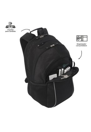 Morral Mochila Para Hombre Porta Pc Negro Cambri Totto