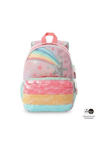 Morral Para Niña Rainbow Star Pequeño Rosado Totto