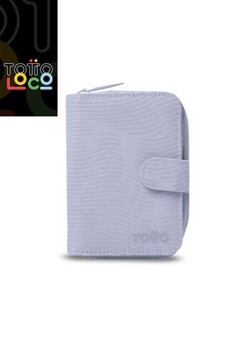 Billetera Para Mujer Texture Twi Con RFID Blocker Morada Totto