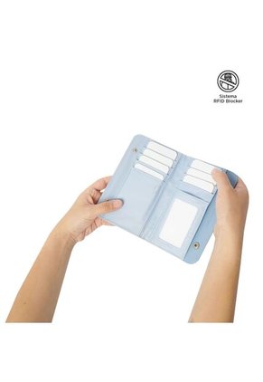 Billetera Talic Con RFID Blocker Azul