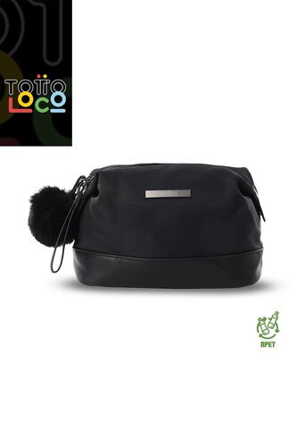 Cosmetiquera Multiuso Adelaide Grande Negro Totto