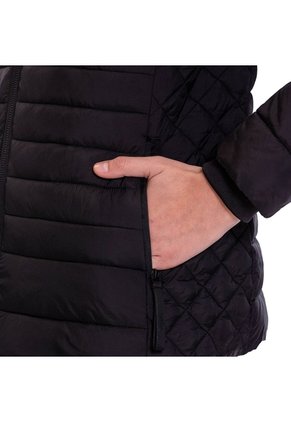 Chaqueta Acolchada Para Mujer Chalina 2 En 1 Negra