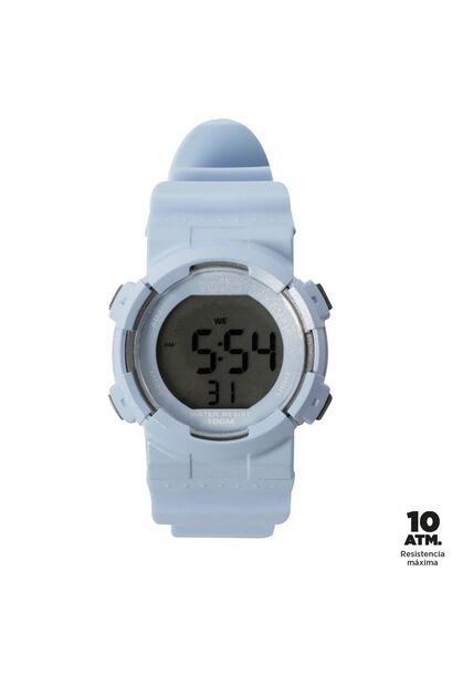 Reloj Digital Pixel Color Azul