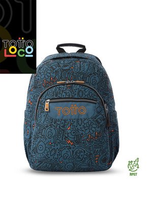 Morral Juvenil Porta PC 14" Acuarela Azul
