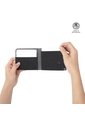 Billetera Hombre Lad Grande Con RFID Blocker Gris de Totto