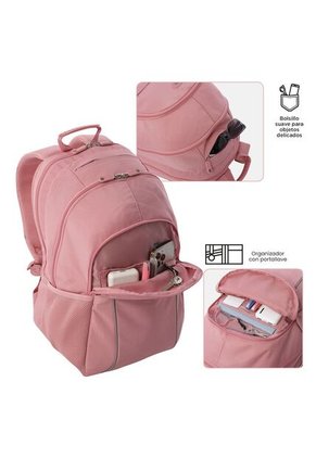 Morral Universitario Porta PC 15.4" Cambri 2.0 Rosado Mujer
