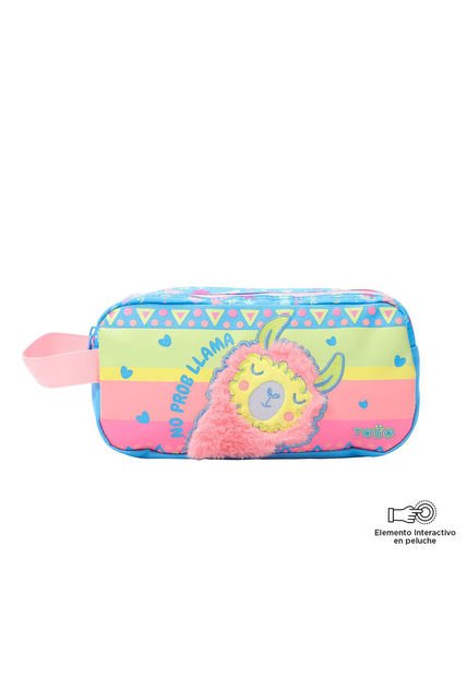 Cartuchera Para Niña Llama Azul