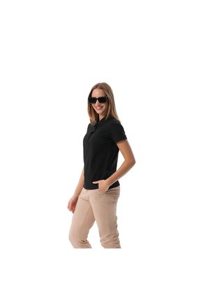 Camisa Polo Para Mujer Masara Negra