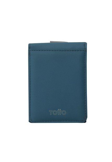 Billetera Dual Grande Con RFID Blocker Azul