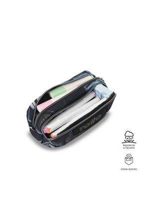Cartuchera Escolar Pequeña Para Hombre Sobre Negro