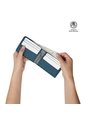 Billetera Dual Grande Con RFID Blocker Azul de Totto