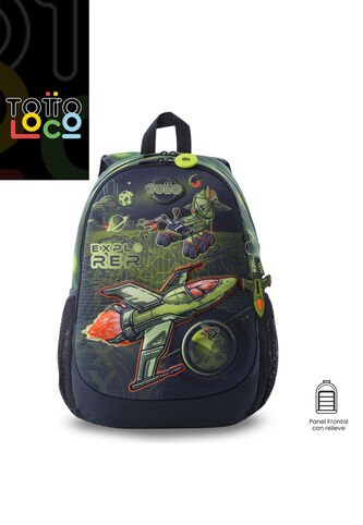 Morral Para Niño Explorer Ship Grande Verde Totto