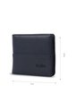 Billetera Hombre Saffiano Con RFID Blocker Azul de Totto