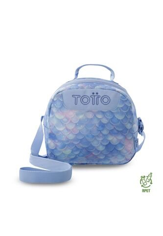 Lonchera Térmica Para Mujer Borrador Mediano Azul Totto