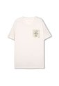 Camiseta Estampada Para Hombre Atena Manga Corta Blanca de Totto