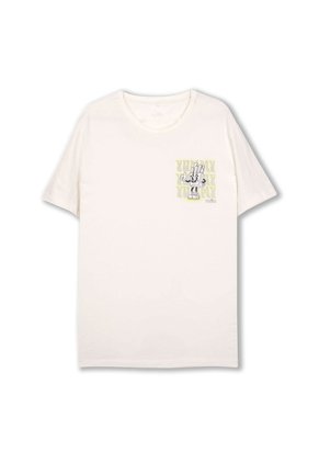 Camiseta Estampada Para Hombre Atena Manga Corta Blanca