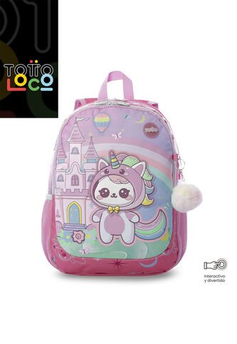 Morral Para Niña Magic Spark Mediano Rosado Totto
