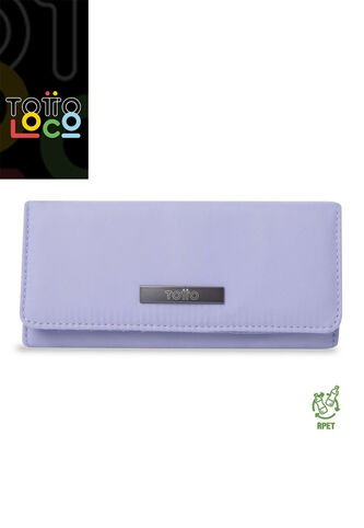 Billetera Para Mujer Adelaide 2 Con RFID Blocker Morada Totto