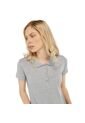 Camisa Polo Chechi Gris Mujer de Totto