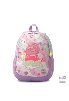 Morral Para Niña Lotso Gummy Mediano Rosado