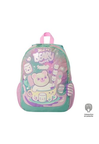 Morral Para Niña Mellow Mediano Estampado De Oso Totto